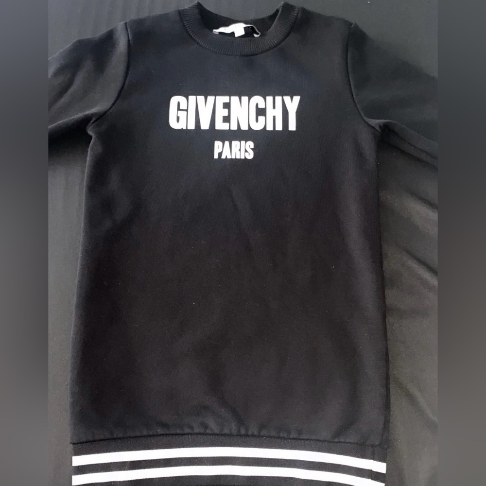Givenchy Black Sweatshirt Bold Logo Classic Design